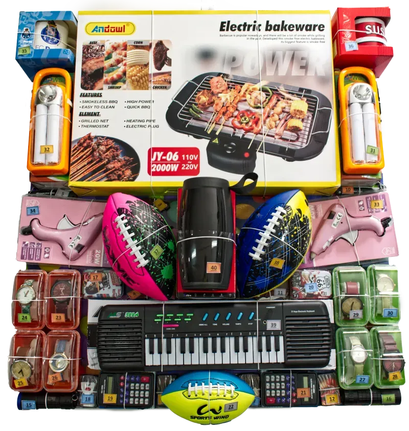 Cartaz de brindes para máquina de vending com brindes variados