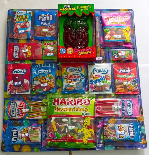 Cartaz de Gomas com Goma Grande para máquina de vending